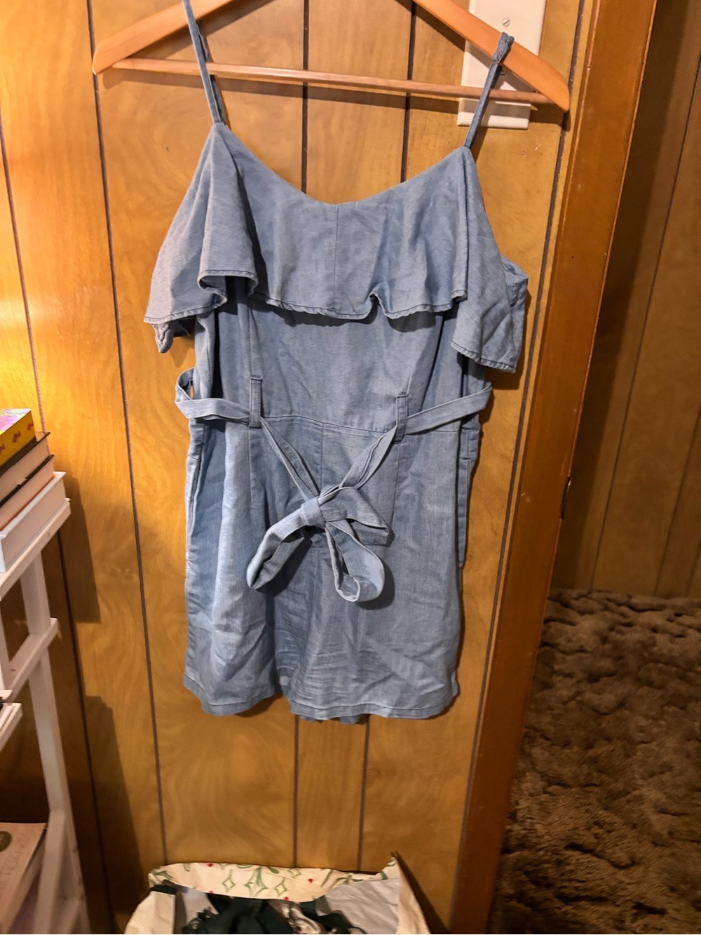Gianni Bini Light Blue Chambray Romper
